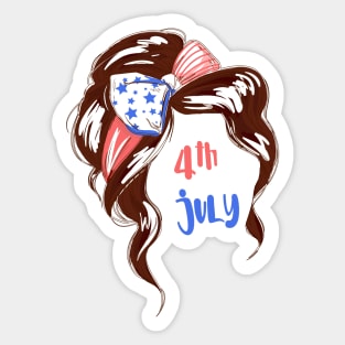 4th july Sticker